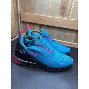Nike Air Max 270 GS South Beach Blue Fuchsia Youth 6.5Y / Womens 8